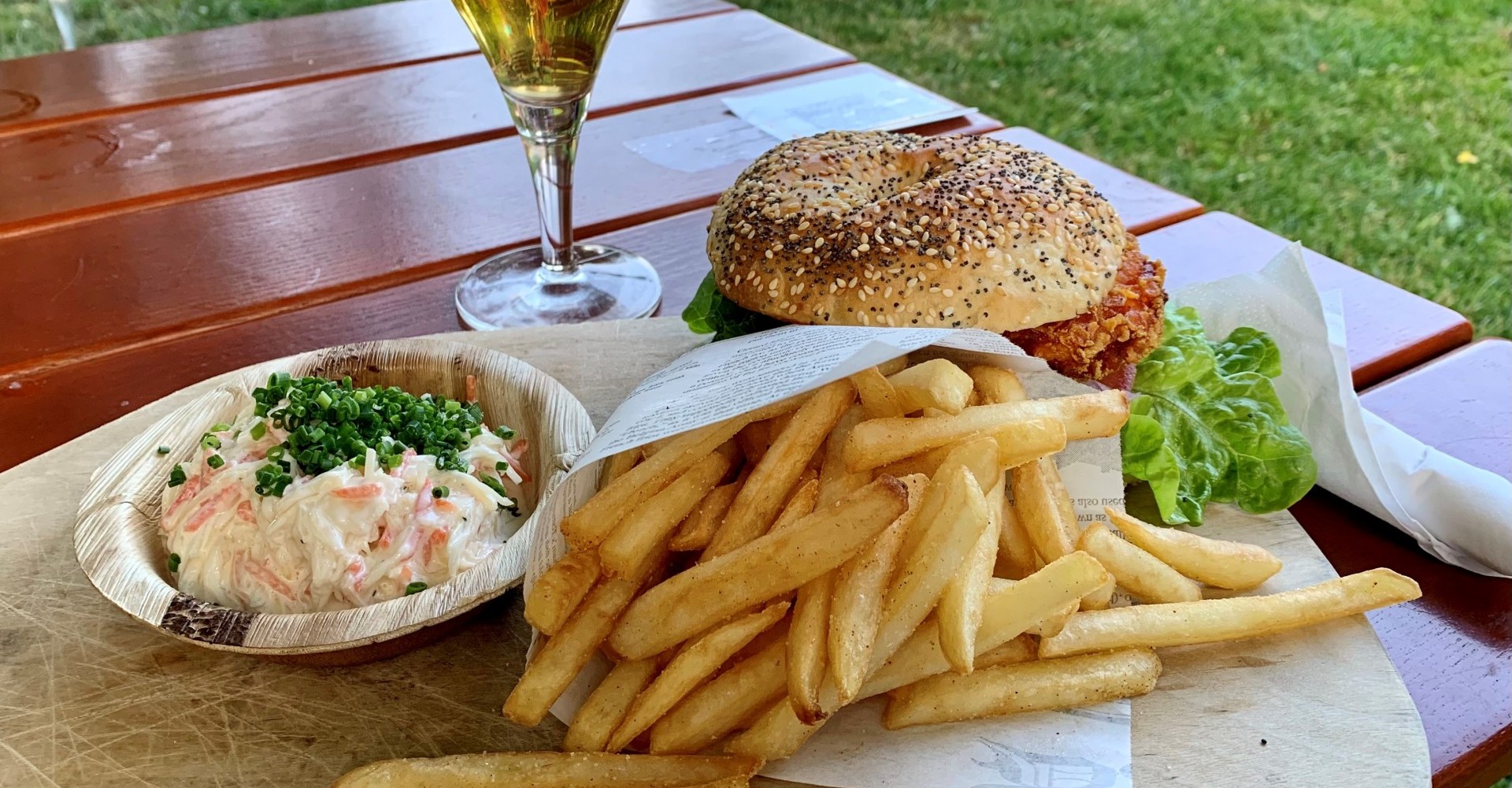 Gartenwirtschaft Monrepos ChickenBurger